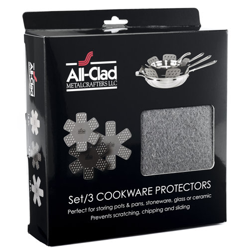 AllClad 3 Piece Pro Cookware Protector Set & Reviews Wayfair